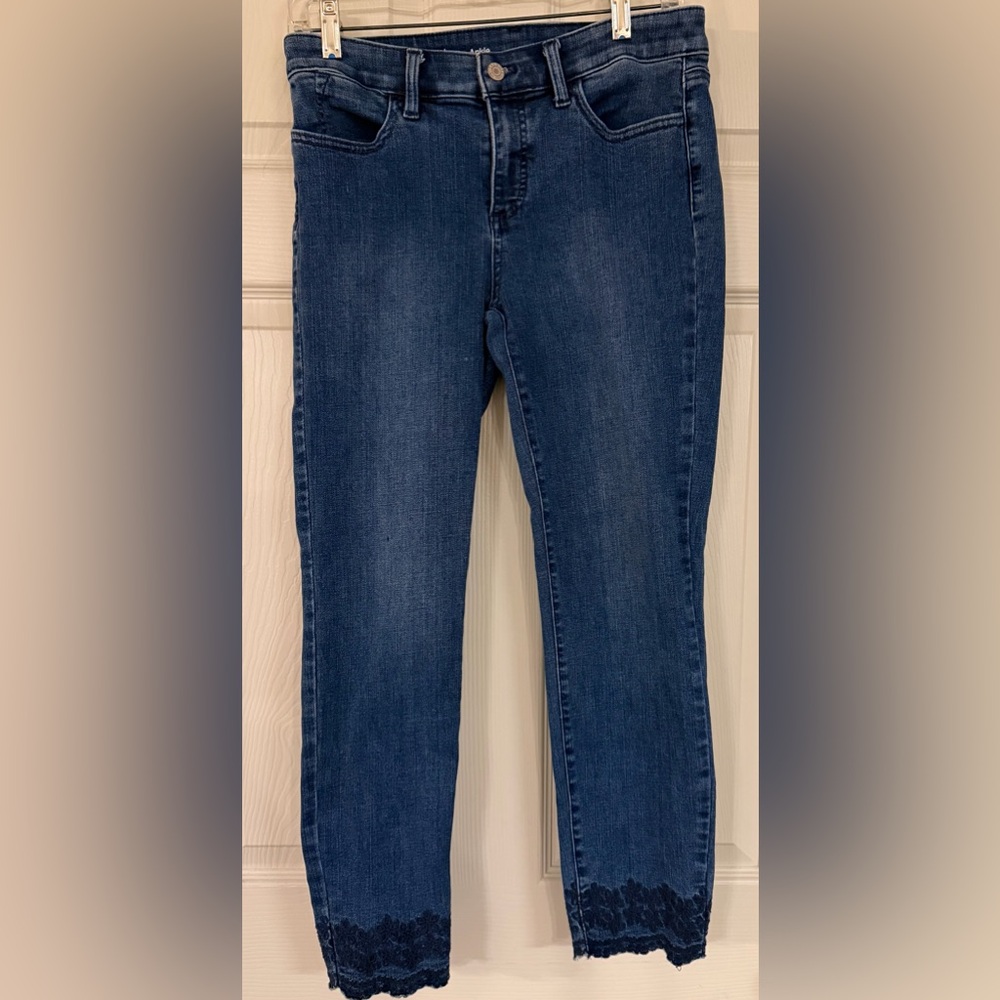 Talbots Slim Ankle Jeans Flawless Embroidered Size 4